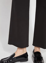 Front detail image of Lysse Erin Wide Leg pant in black. 