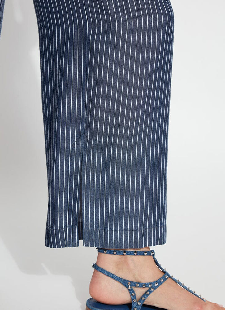 Front detail image of Lysse Delilah pant in stripe. 