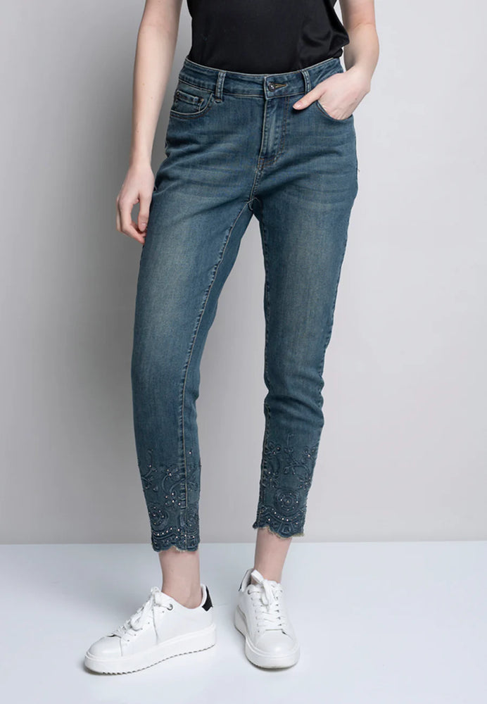 Embroidered Embellished Denim