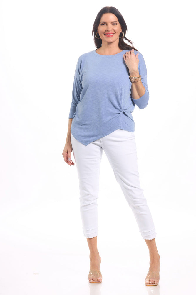 Front image of Nally & Millie solid knot top. 