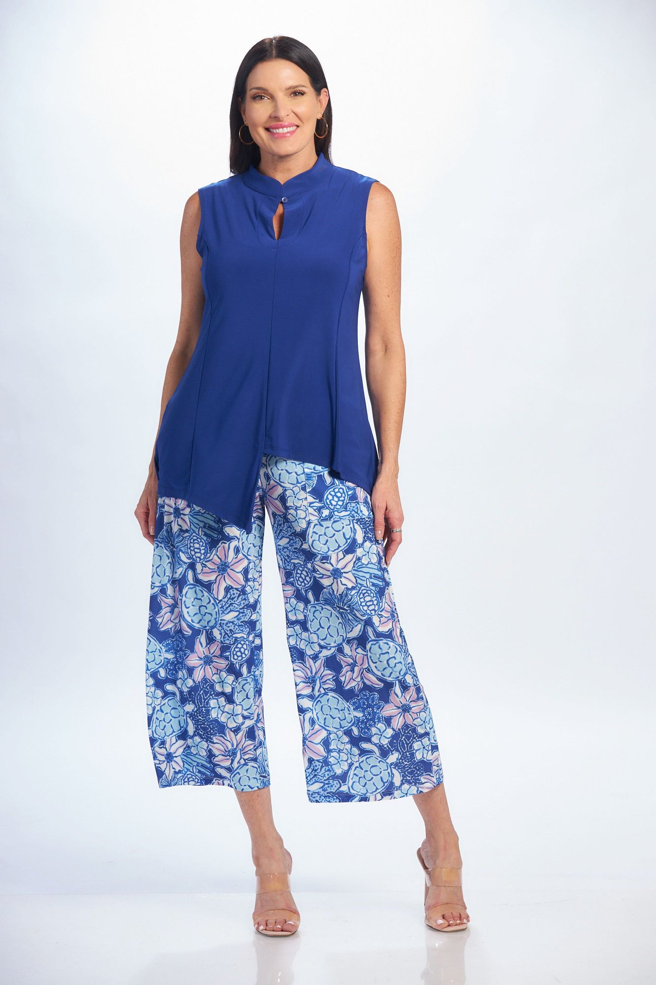 Stretch Pull-On Gaucho Pants, Regular