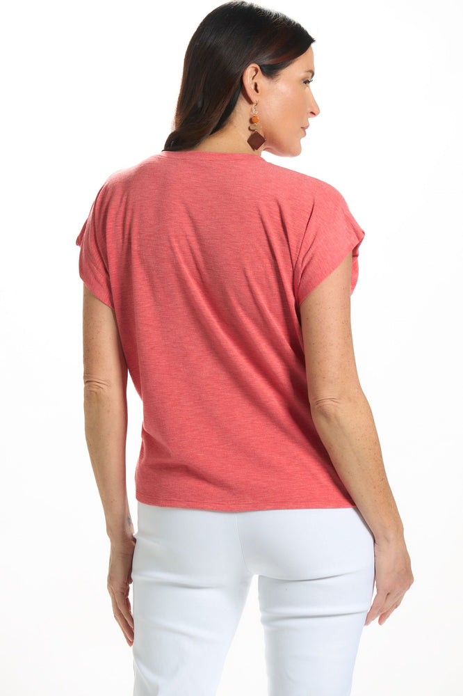 Back image of Nally & Millie red knot short sleeve tee. 