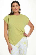 Asymmetrical Knot Short Sleeve Tee