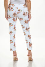 Back image of krazy larry lipstick printed pants. 