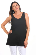 Sleeveless Black Tank