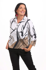 3/4 Sleeve Tawnie Print Top