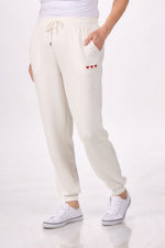 Amour Jogger with Embroidered Hearts