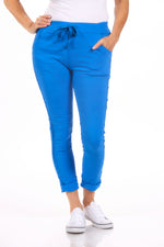 Pull on Side Ribbon Jeggings