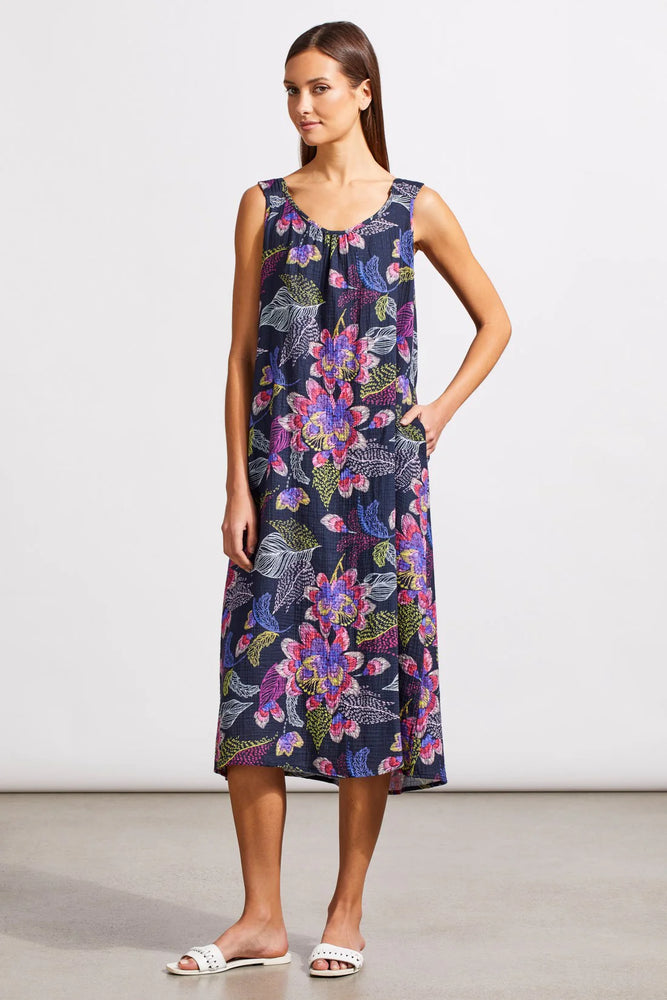 Sleeveless Dress with Knotted Straps