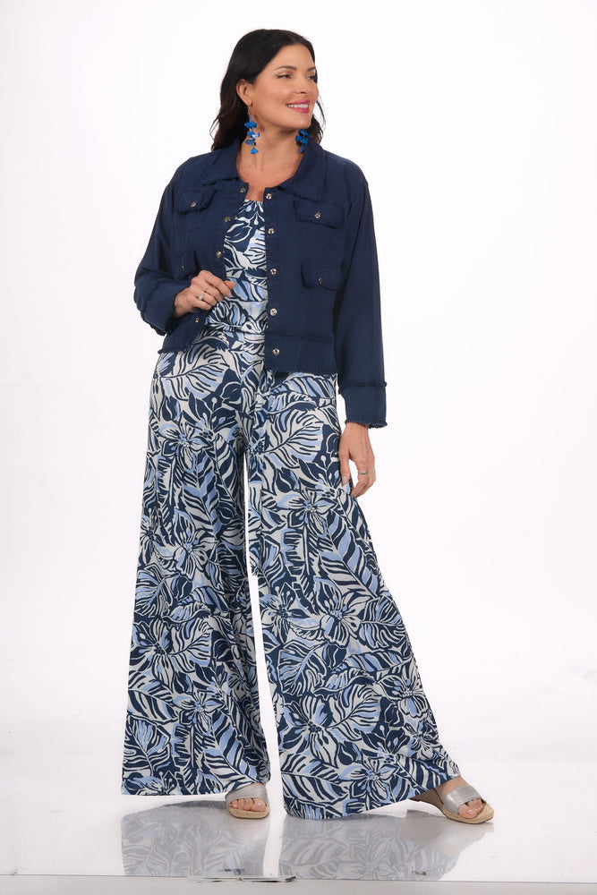 Front image of Ariella wide leg jumpsuit.