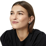 Front image of Brighton wrapped with love post earrings. 